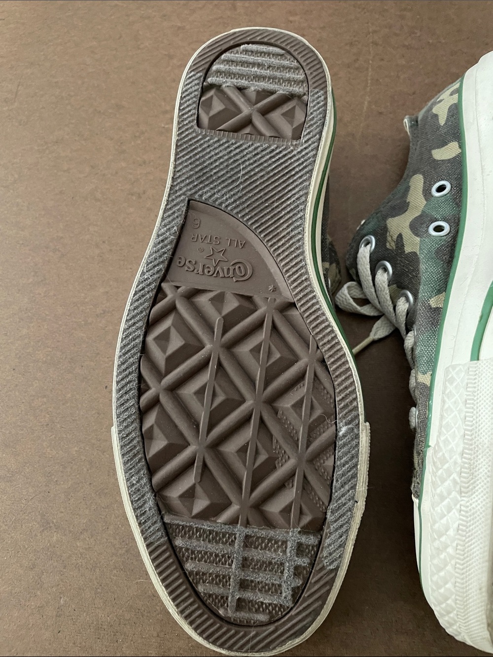 Converse All-Star Camo Low Top Sneakers - Green/Beige - Picture 6 of 6
